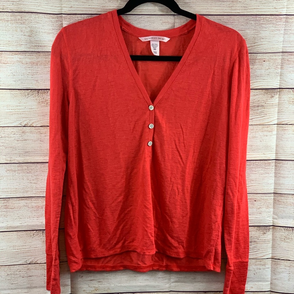 Victoria Secret Long Sleeve V-Neck Top